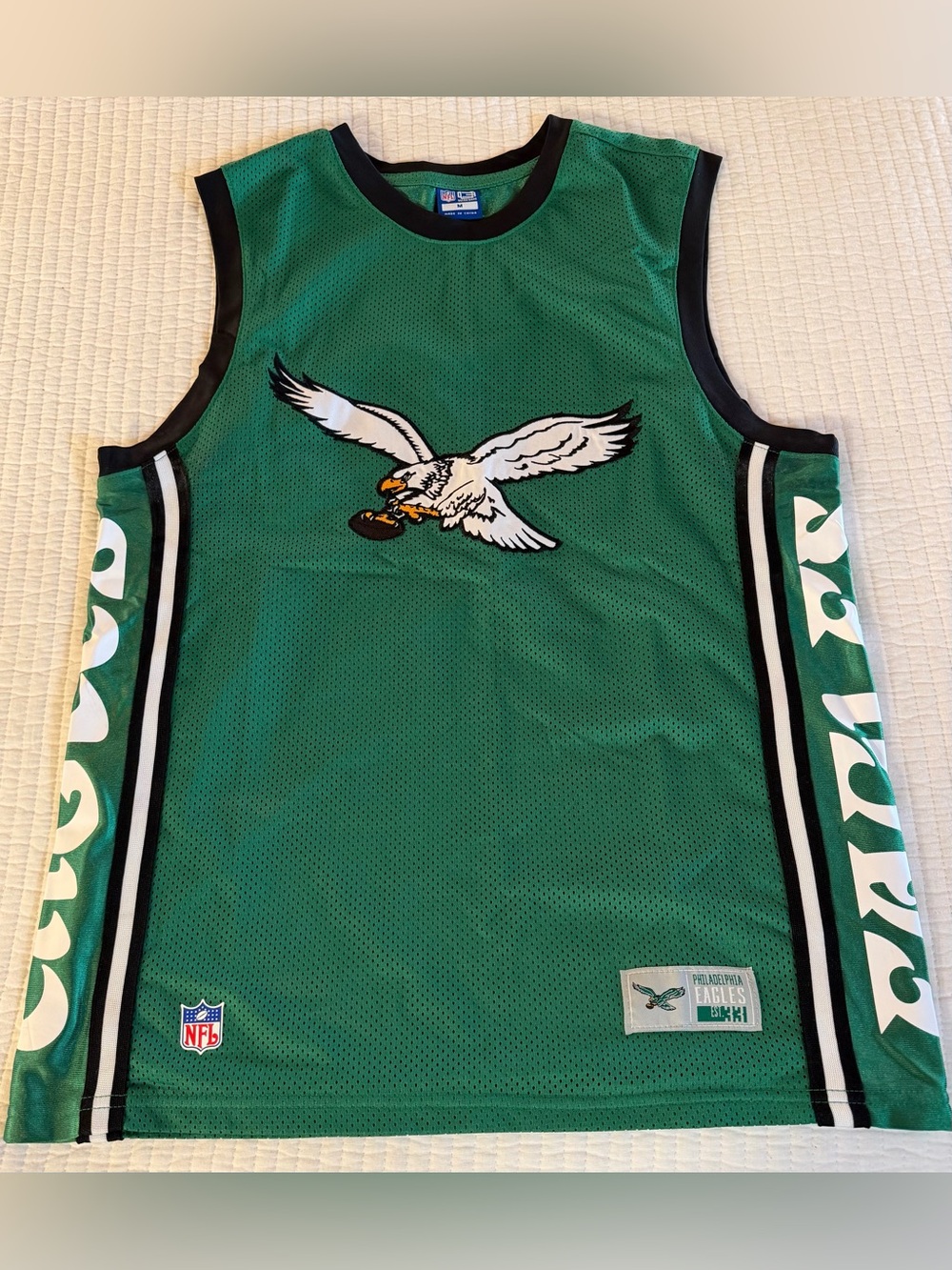 Men's NFL Philadelphia Eagles Green basketball Jersey Sz S, M GO BIRDS!!